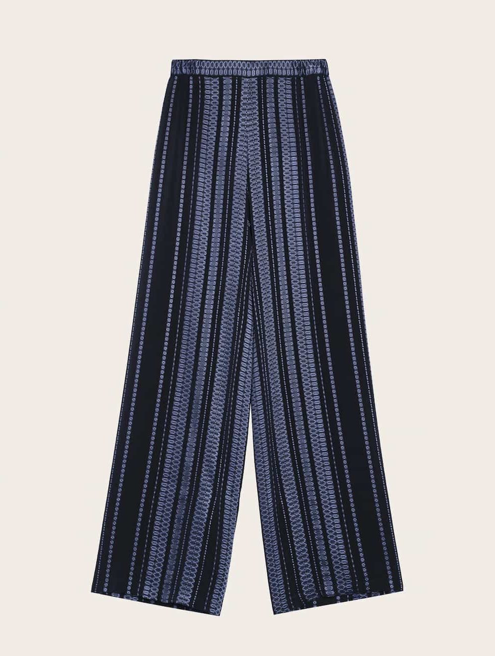 zeusdion signature wide leg trousers alcestes navy blue1