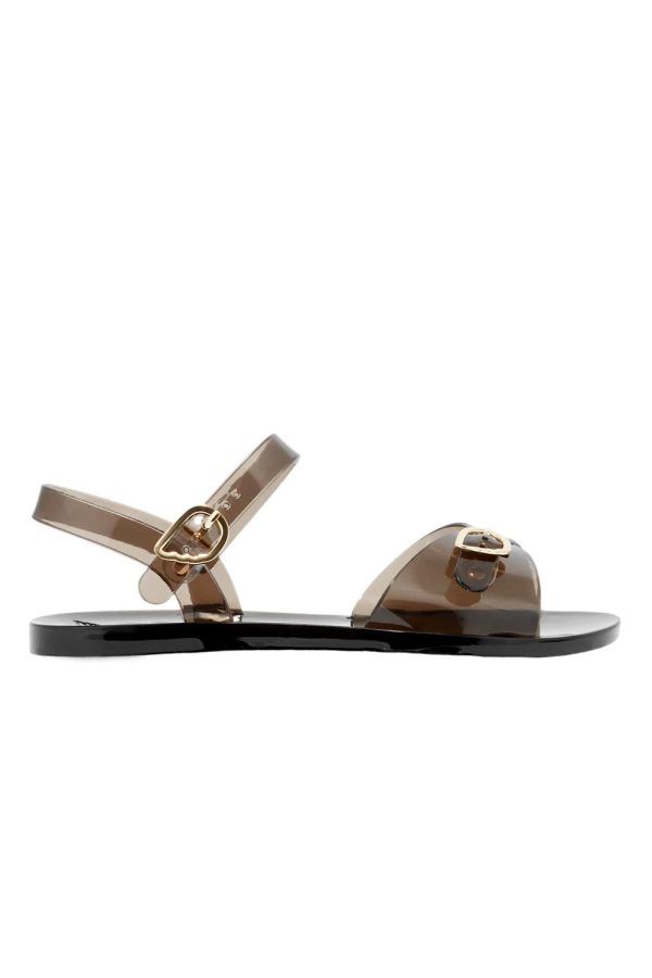 Ancient Greek Sandals Irini Jelly Black