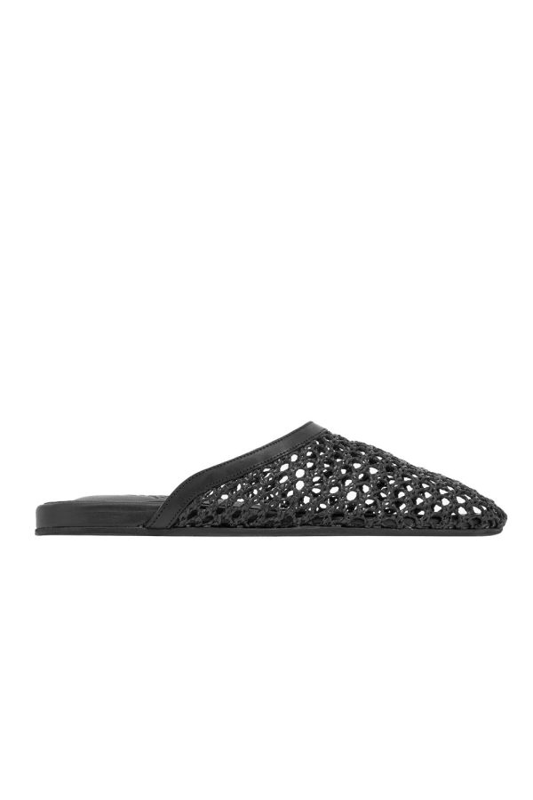 Ancient Greek Sandals The Slipper Black