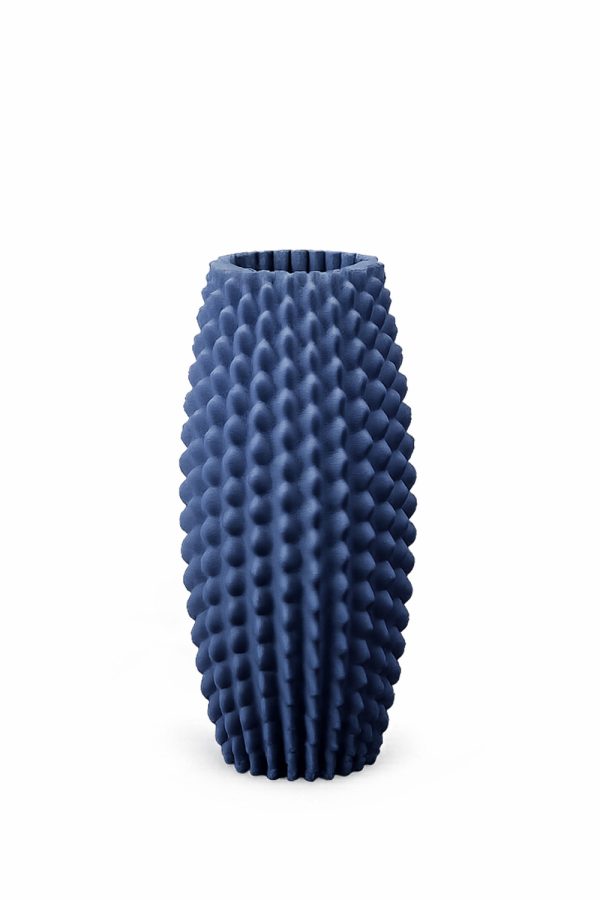 Binary Ceramics Cactus Organic Form Black Clay & Blue Glaze