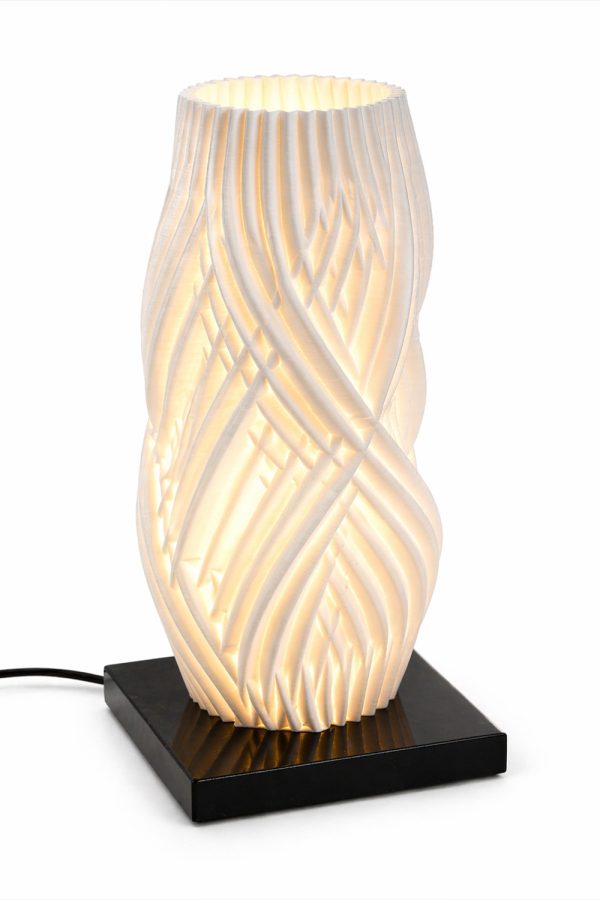 Binary Ceramics Candle Holder-Lamp Shade White