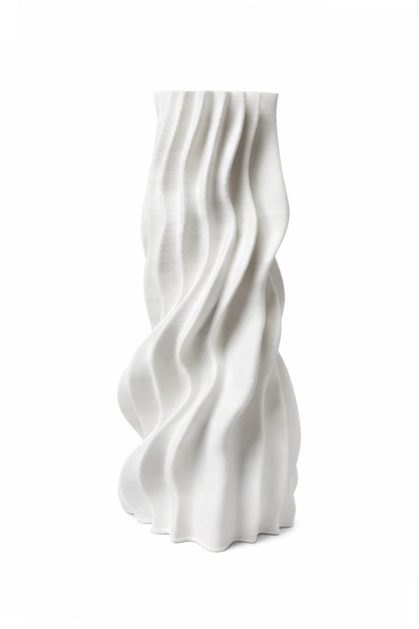 Binary Ceramics Tornado Ceramic Sculpture White Porcelain