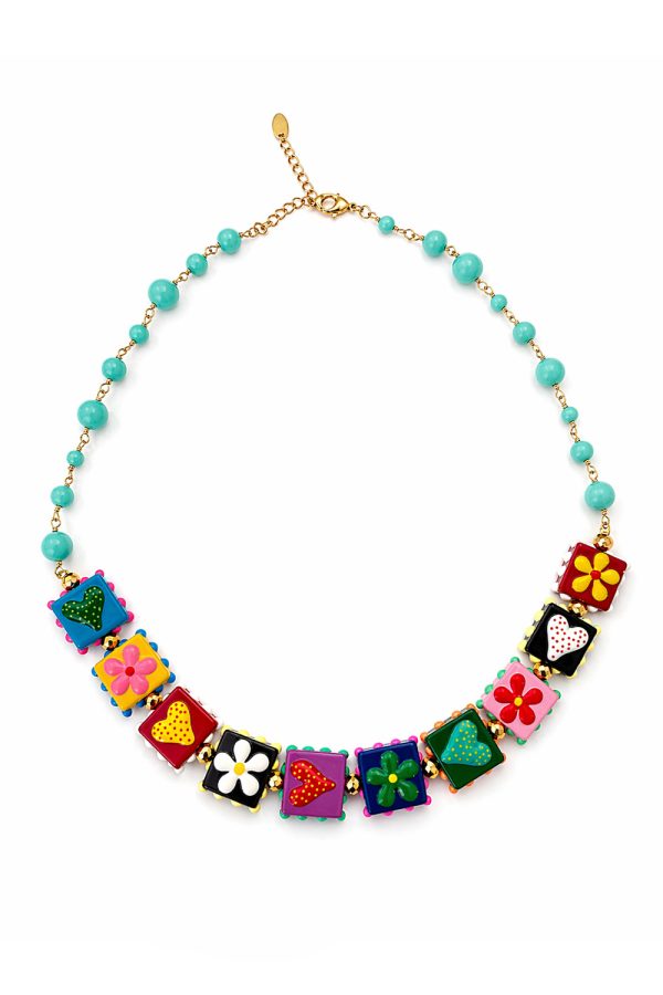 Ifigenia Loukou Necklace Murano Rosary Turquoise