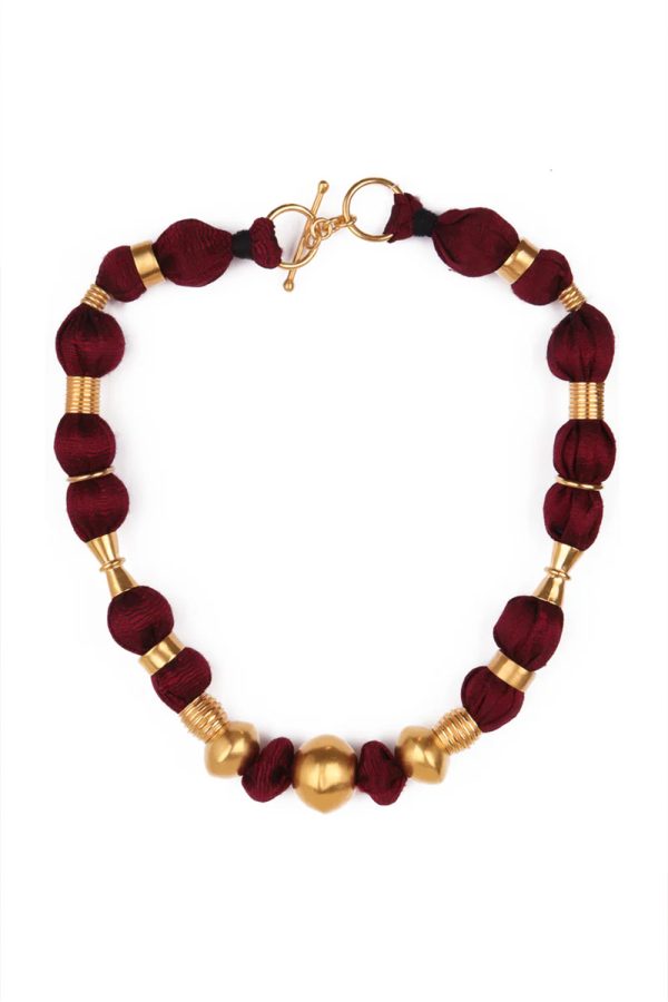 Katerina Makriyianni Silda Necklace Red Wine