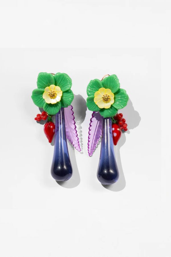 Katerina Psoma Tutti Frutti Drop Earrings