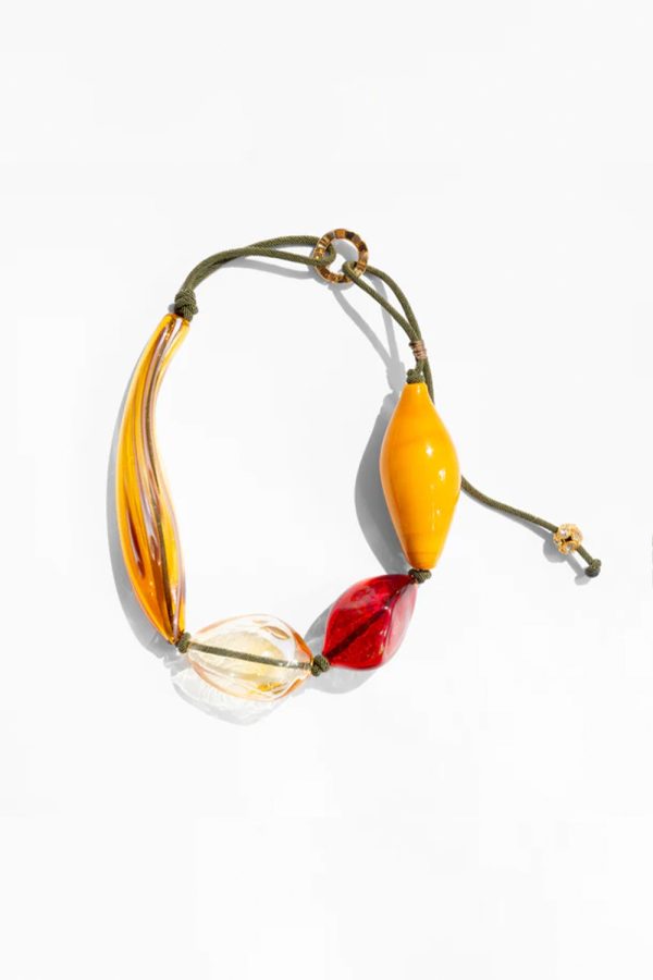 Katerina Psoma Veronica Amber Murano Necklace