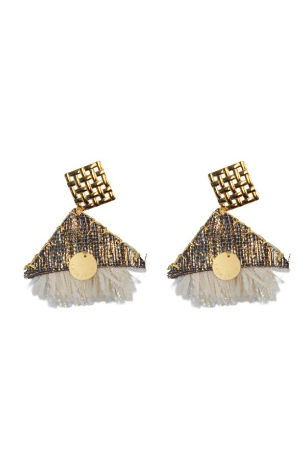 Laskarina Earrings Cleopatra Earrings Cream