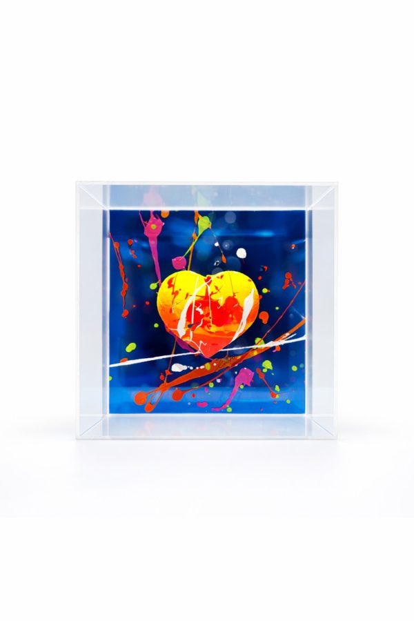 Muses x Carolina Rovithi Heart in Plexiglass Box Blue