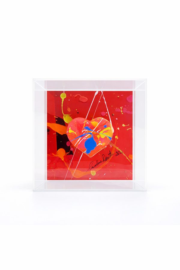 Muses x Carolina Rovithi Heart in Plexiglass Box Red