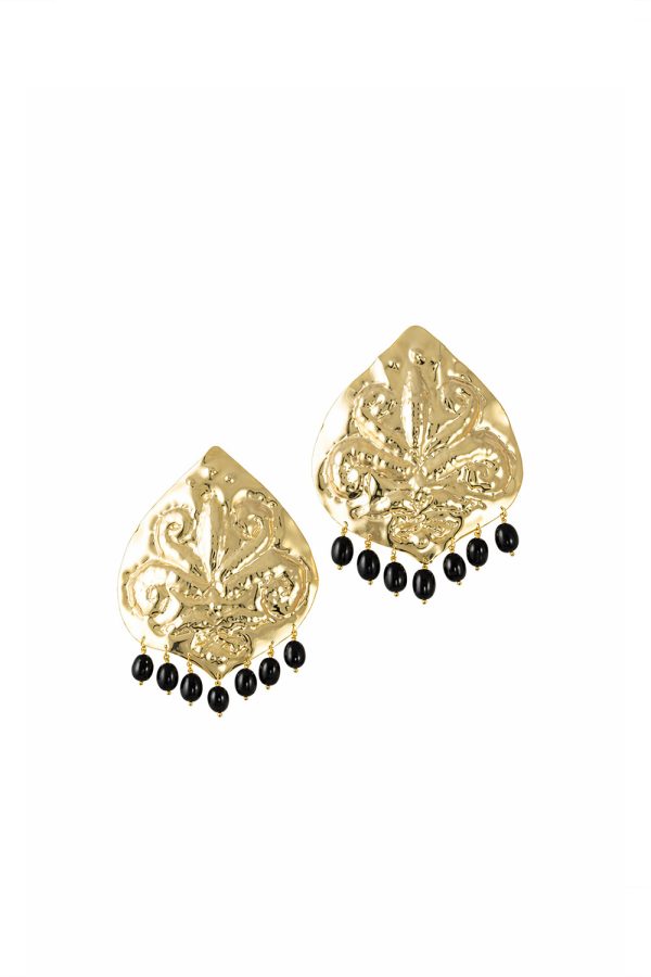 Valeska Jewellery Earrings Athena Black