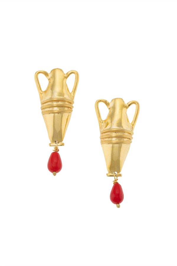 Valeska Jewellery Earrings Botis Thin Orange