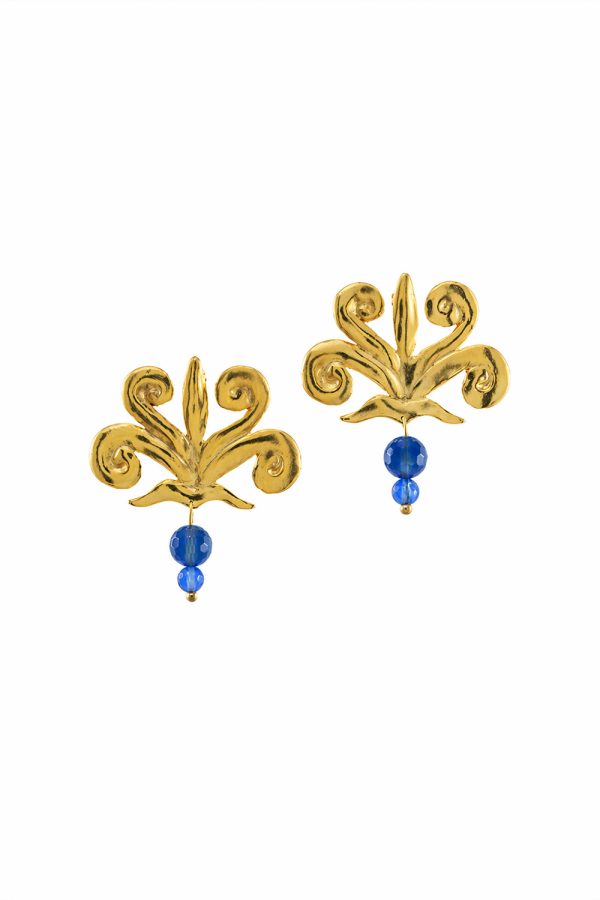 Valeska Jewellery Earrings Iris Blue