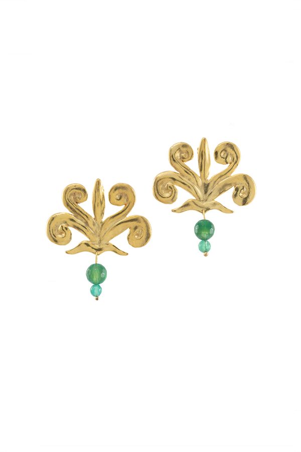 Valeska Jewellery Earrings Iris Green