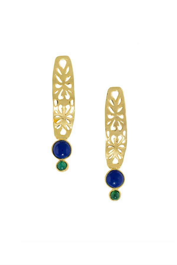 Valeska Jewellery Earrings Sappho Blue Green