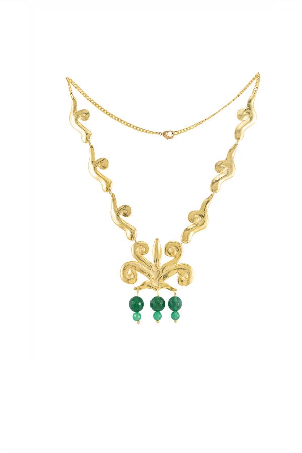 Valeska Jewellery Iris Necklace Green