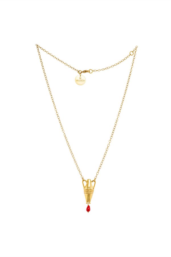 Valeska Jewellery Necklace Botis Thin Orange