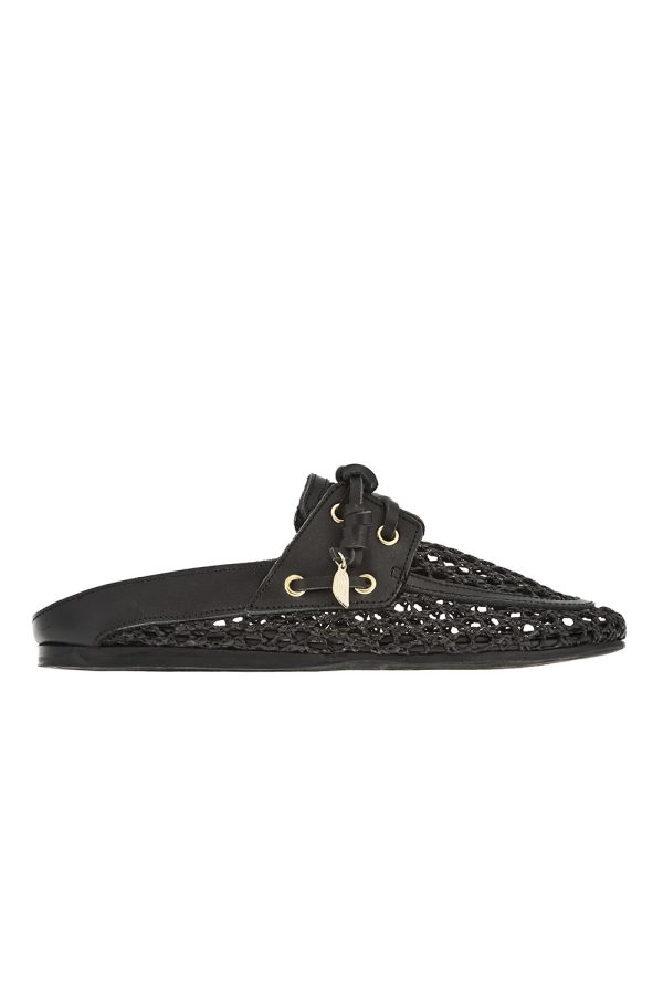 Ancient Greek Sandals Naveta Black