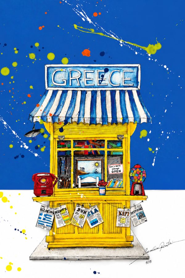 Carolina Rovithi Kiosk Of Greece 2026 60CM X 44CM