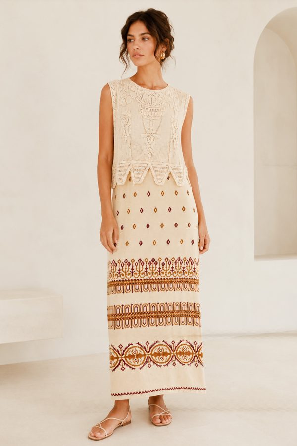 Celia Dragouni Long Dress With Slits