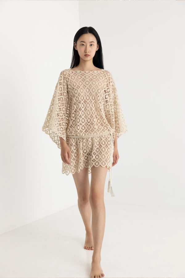 Christian Zen Augusta Mini Dress Off White