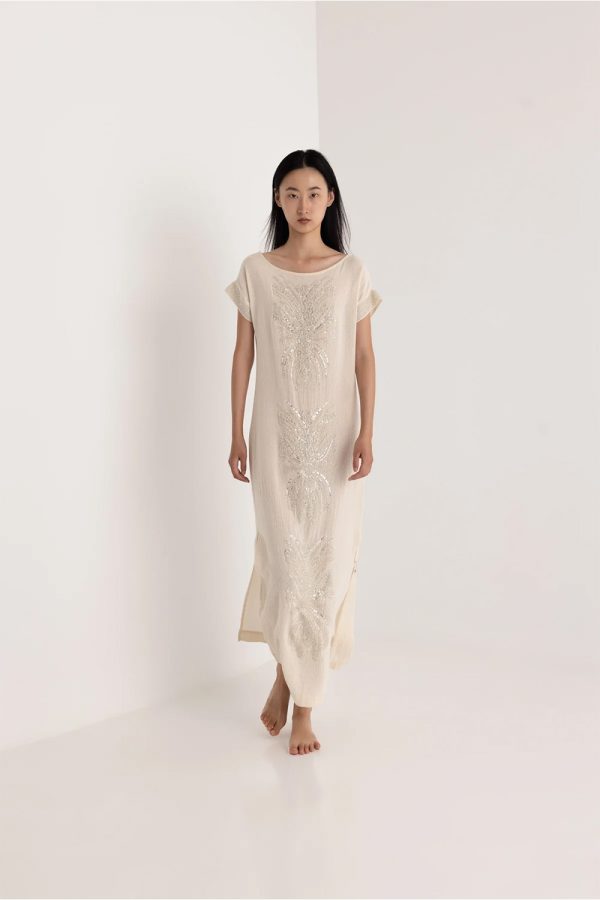 Christian Zen Ines Maxi Dress Off White