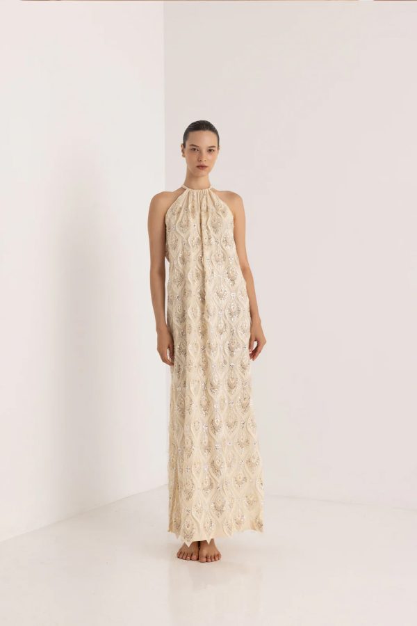 Christian Zen Mayura Maxi Dress Off White
