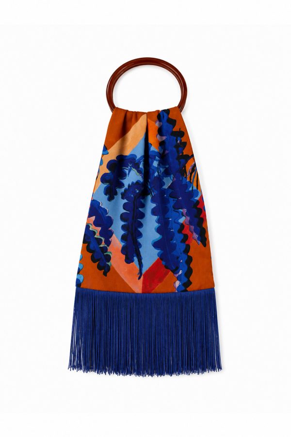 Eleni Malami Small Silk Fringe Bag Toffe