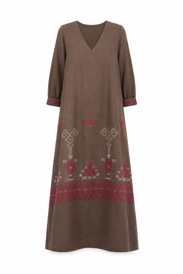 Ergon Mykonos Dress Livadi Dark Brown