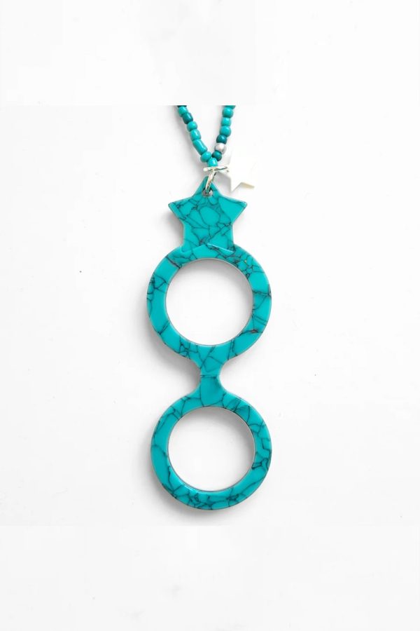 Flippan Look Pendant-Glasses Turquoise
