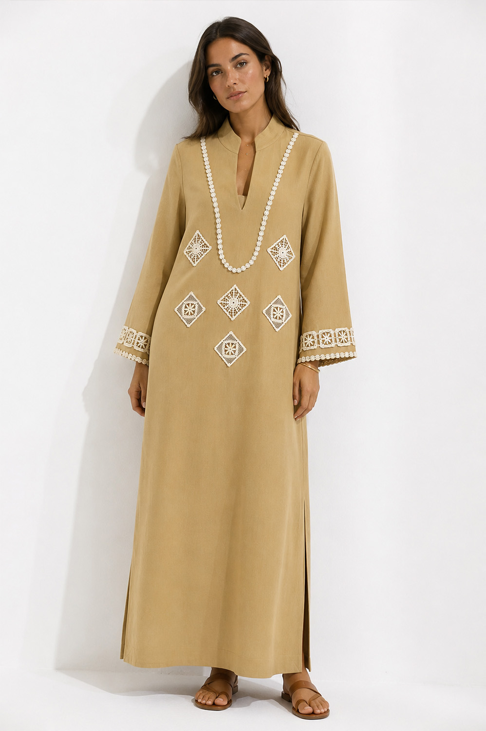 Flora Sardalos Patmos Caftan Beige - Image 2