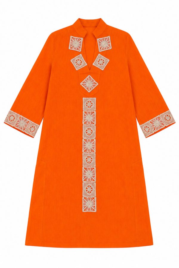 Flora Sardalos Patmos Caftan Orange