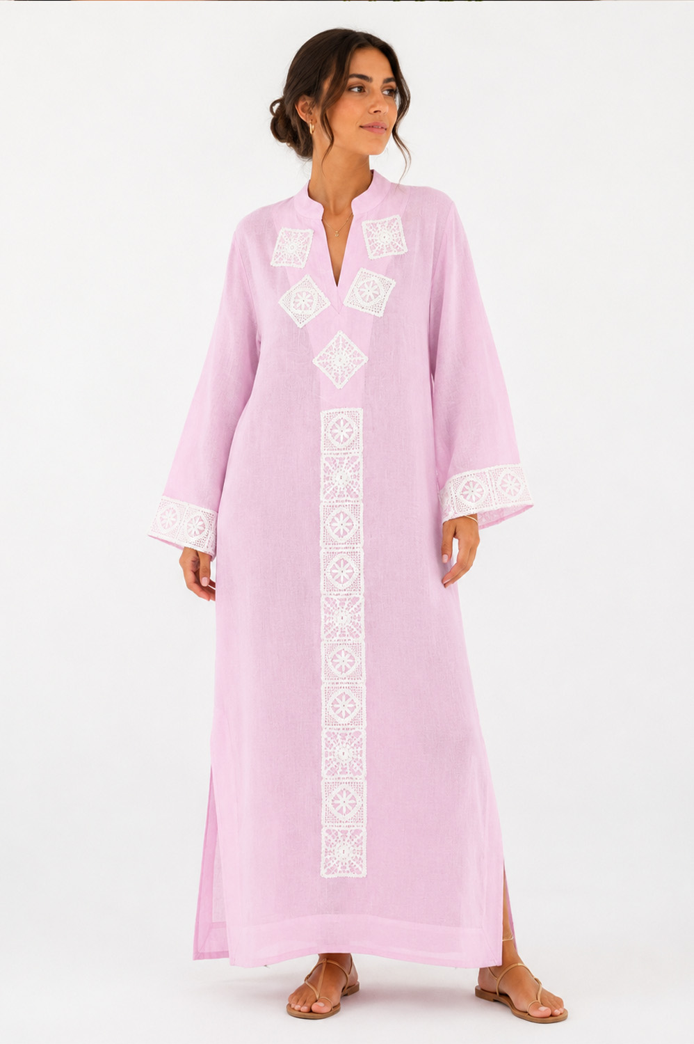 Flora Sardalos Patmos Caftan Pink - Image 2