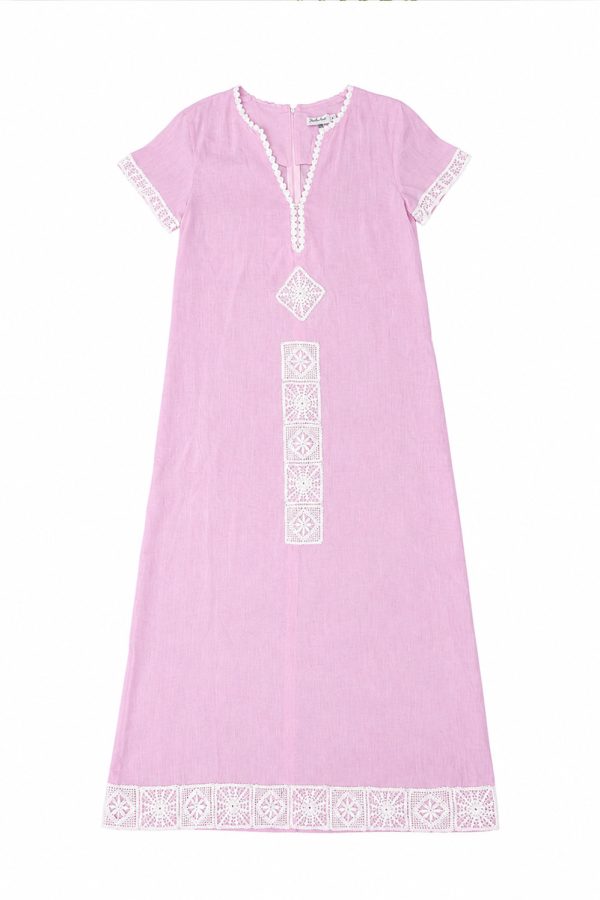 Flora Sardalos Positano Caftan Pink