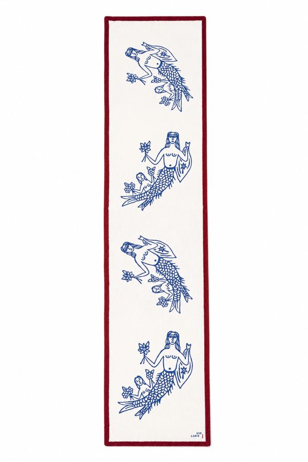 kyr Lakis Runner Blue Mermaid Red Piping