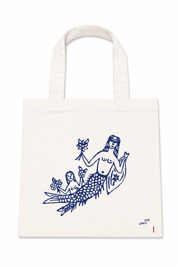 Kyr Lakis Tote Bag Blue Mermaid