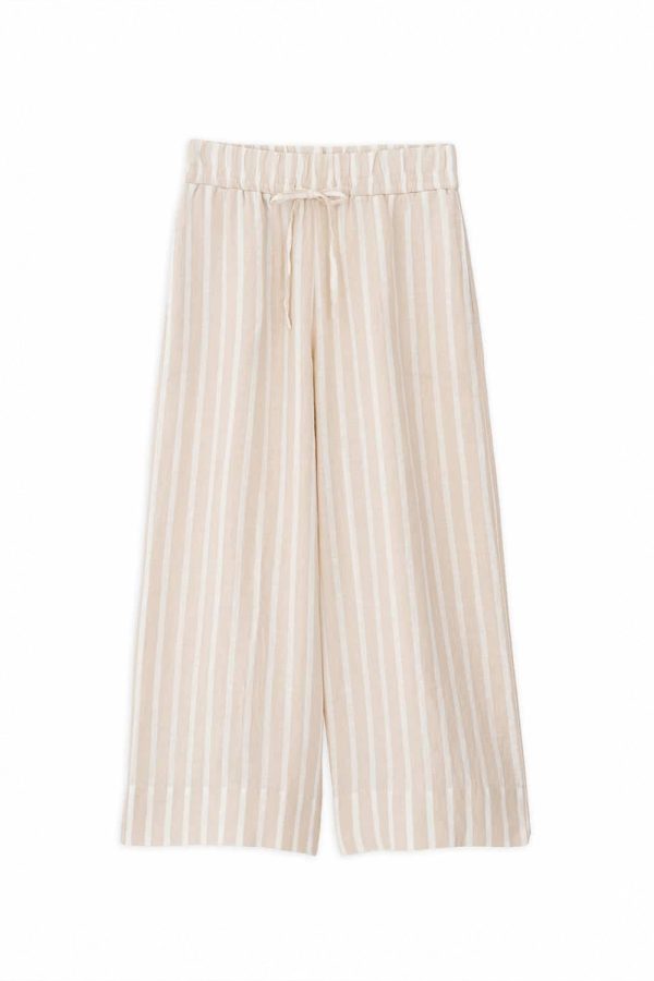 Philosophy Linen Striped Skirt Culotte Beige