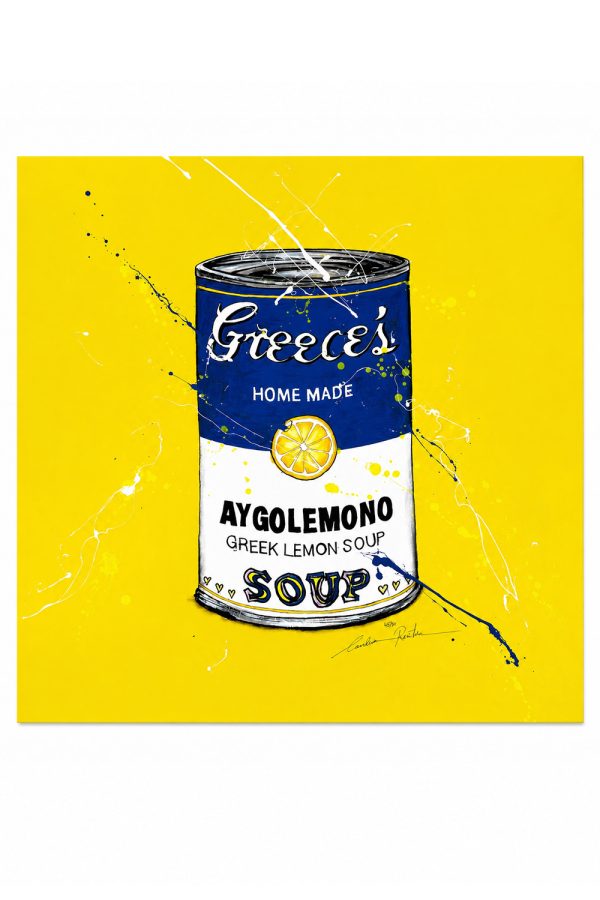 Carolina Rovithi Aygolemono Limited Edition Print Numbered On Dibond 90x90