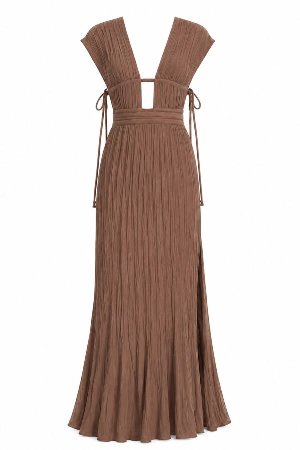 D’Artemide Ismini Maxi Dress Mocha