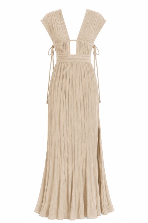 D’Artemide Ismini Maxi Dress Sand