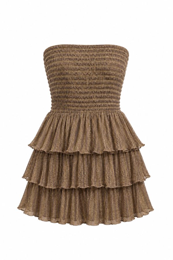D'Artemide Mini Dress Medusa Mocha