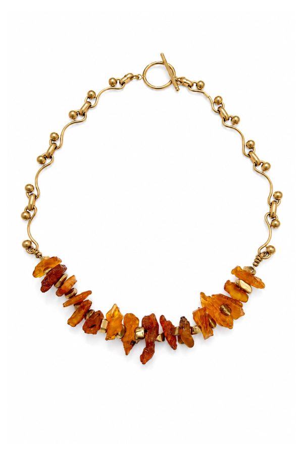 Ifigenia Loukou Necklace Amber Stone