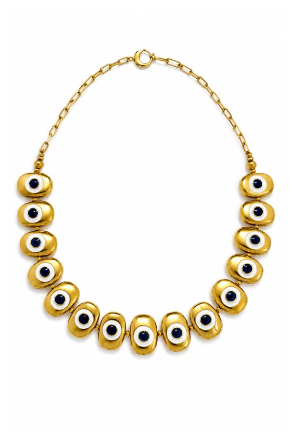 Ifigenia Loukou Necklace Steel Evil Eye