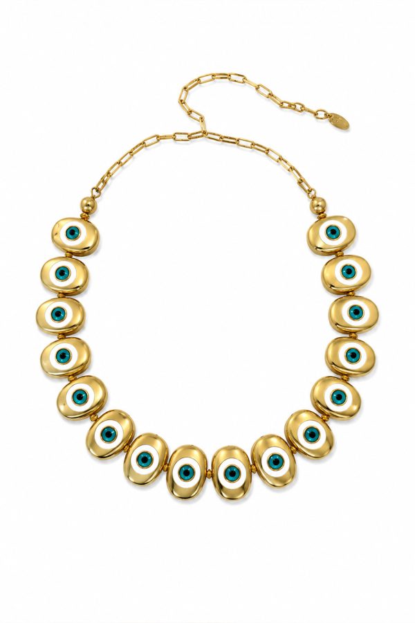 Ifigenia Loukou Necklace Steel Evil Eye