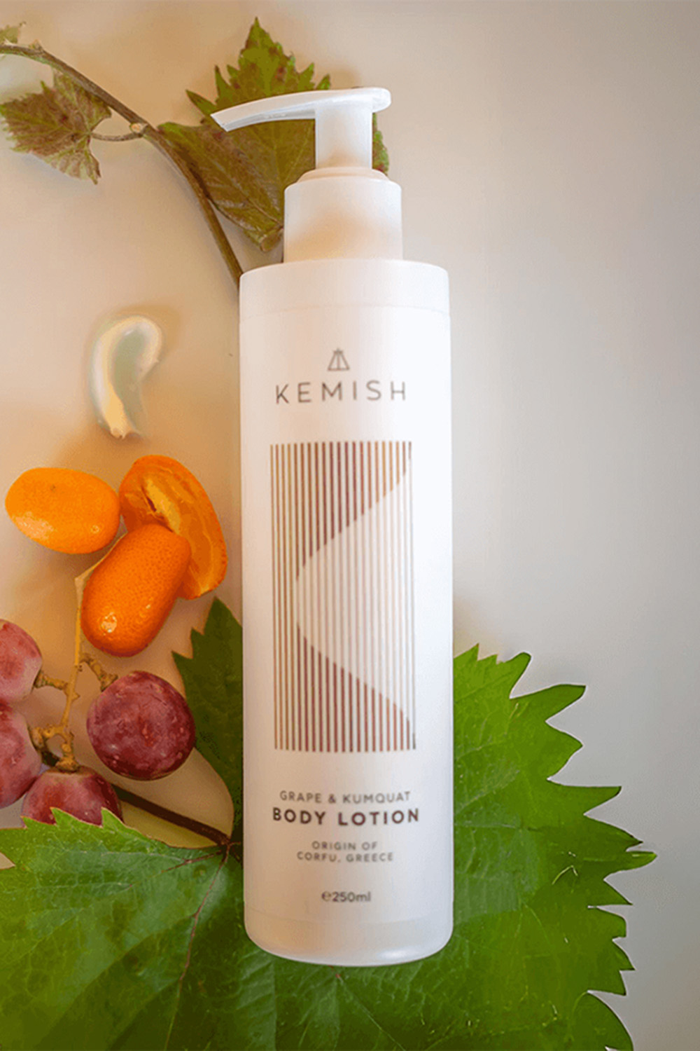 Kemish Herbal Body Cream, Grape & Kumquat, 250ml