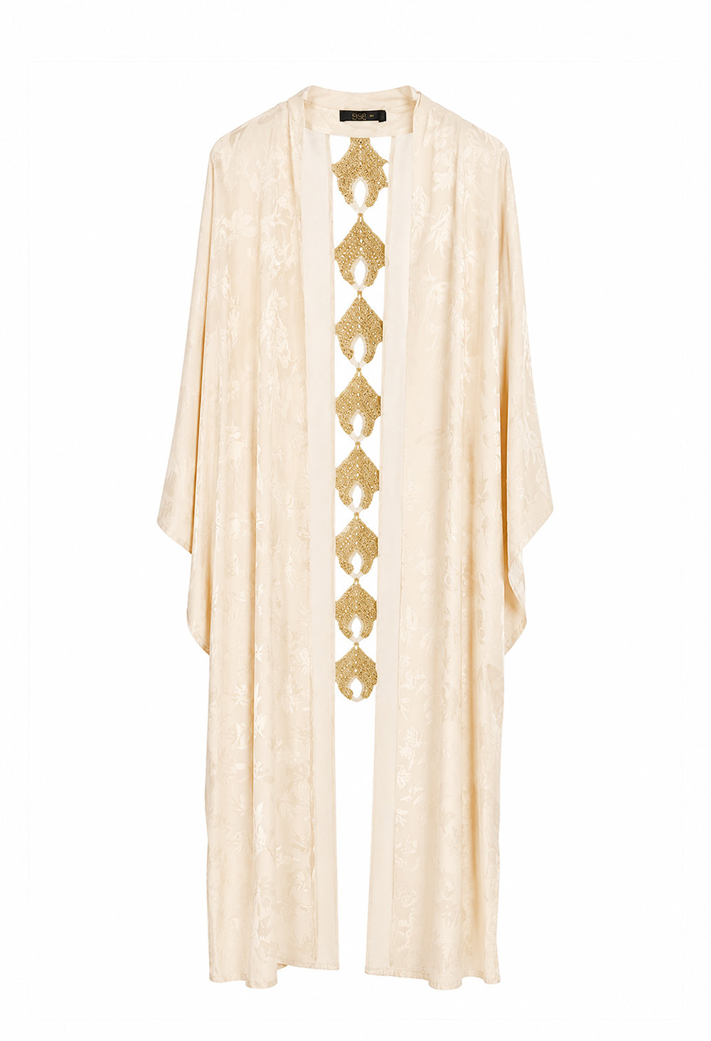 SADH Sneha Kimono Sqare Sleeves Peackcock Crochet Back Detail Off White