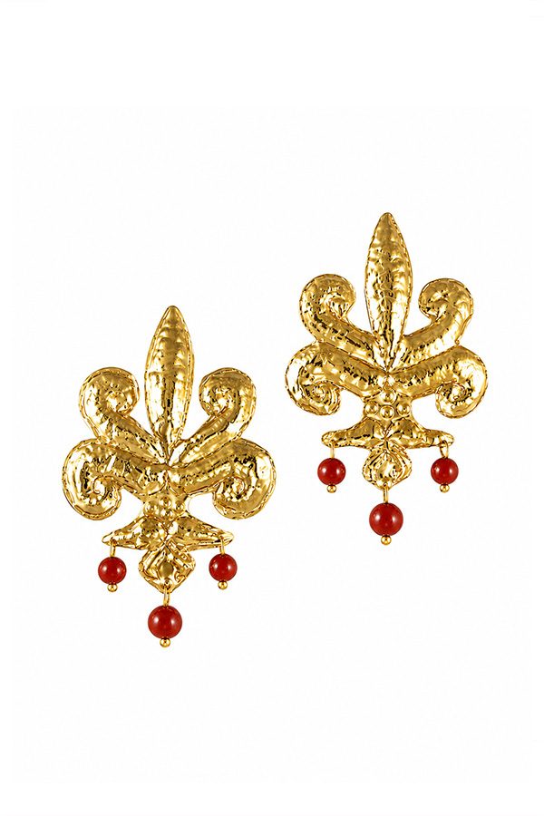 valeska jewellery earrings artemis red1