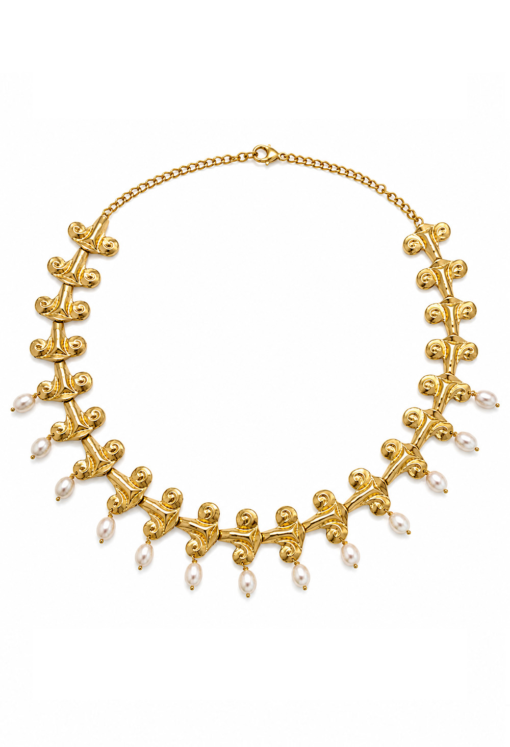 Valeska Jewellery Necklace Gold White