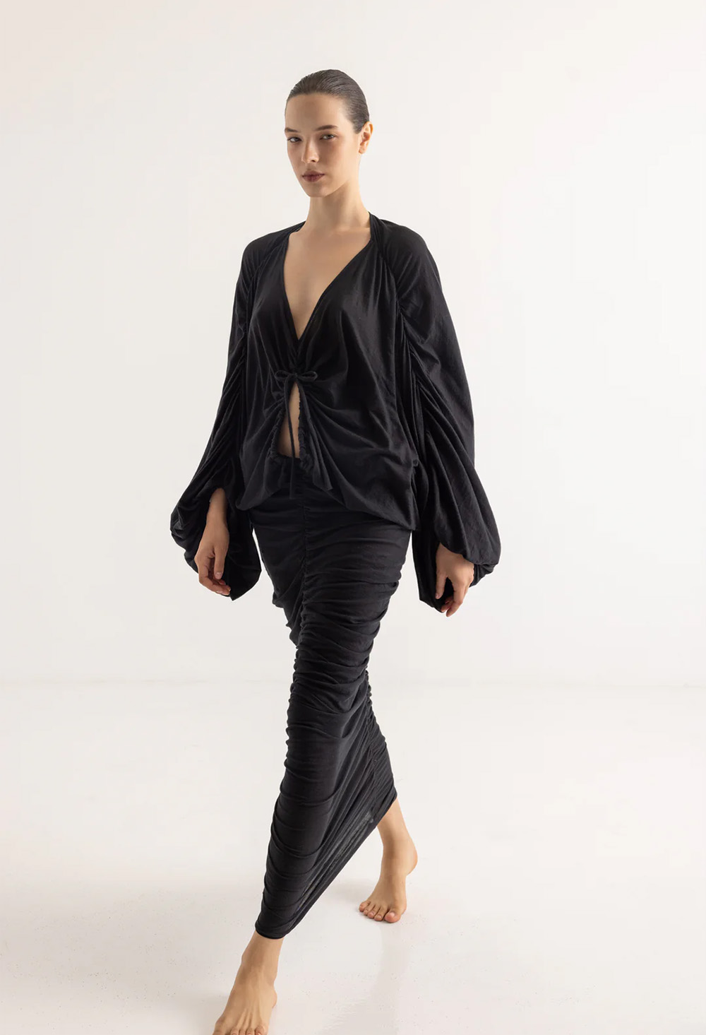 Christian Zen Aphrodite Maxi Dress Black