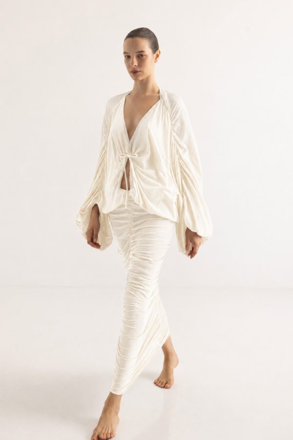 Christian Zen Aphrodite Maxi Dress Off White