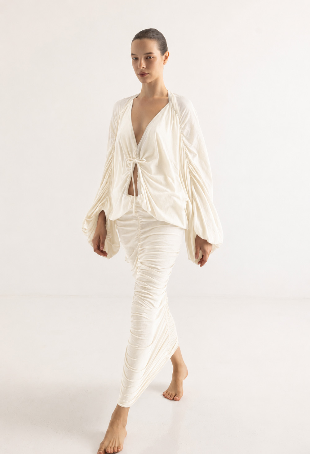 Christian Zen Aphrodite Maxi Dress Off White
